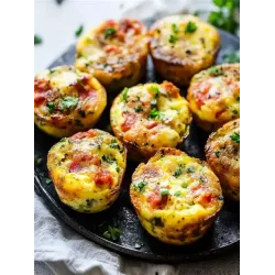 Chorizo Egg Muffins with Spinach and Mushrooms - 150g